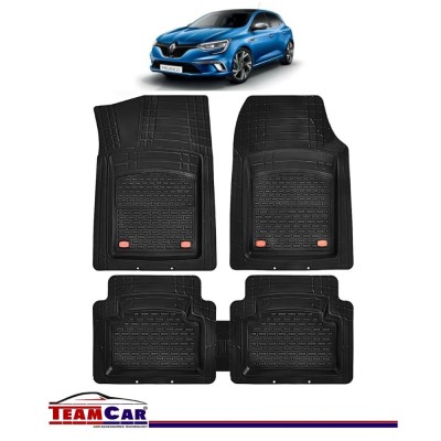 Covorase Auto TeamCar&amp;reg; Tip Tavita Compatibile Renault Megane IV Hatchback (2016-prezent) Negru Material Rezistent foto