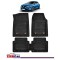Covorase Auto TeamCar&reg; Tip Tavita Compatibile Renault Megane IV Hatchback (2016-prezent) Negru Material Rezistent