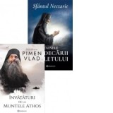 Pachet Oxigen pentru suflet (2 carti); 1. Invataturi de la Muntele Athos; 2. Tainele vindecarii sufletului - Pimen Vlad, monah, Sfantul Nectarie