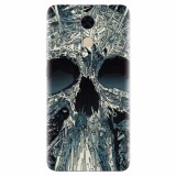 Husa silicon pentru Huawei Nova Lite Plus, Abstract Skull Artwork Illustration