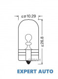 Bec camion 24v w5w original set 10 buc osram UNIVERSAL Universal #6, Array
