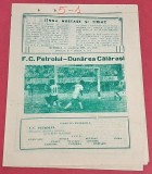 Program meci fotbal PETROLUL PLOIESTI - DUNAREA CALARASI (11.10.1981) - o decupatura in partea de sus