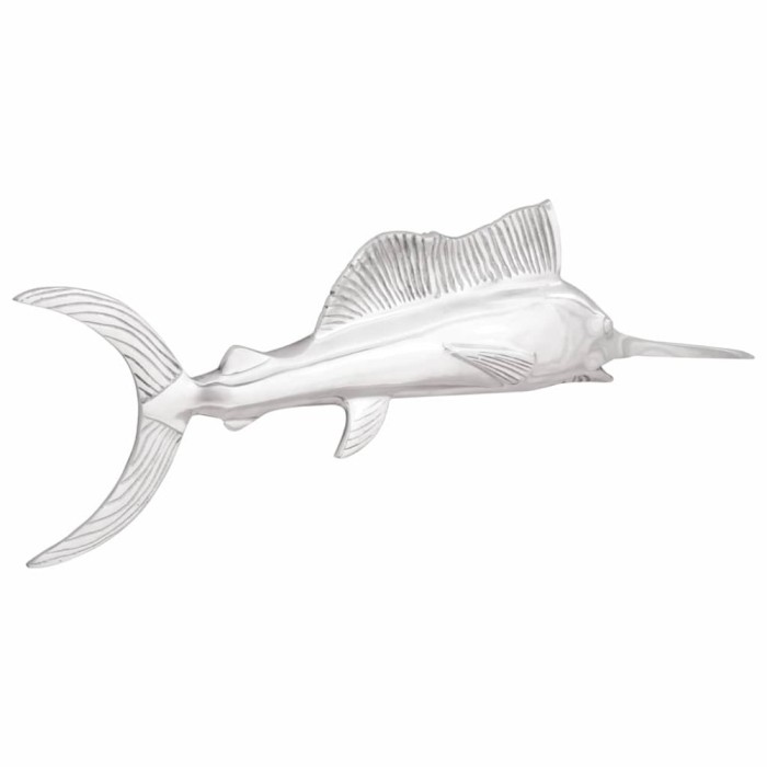 Sculptură Argintiu 91 x 8 x 26 cm Aluminiu