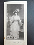 Fotografie pe carton, femeie, 1906