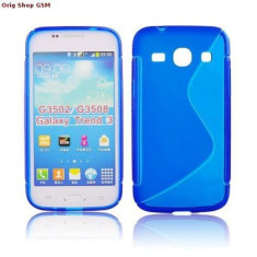 Husa Silicon S-Line Sam Galaxy Core Plus G3500 Albastru
