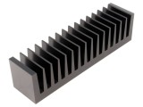 Radiator extrudat cu aripioare neagră FISCHER ELEKTRONIK L: 37,5mm W: 160mm