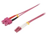 Patch Cord Fibra Optica Goobay OM4 LC/UPC-SC/UPC 0,5m LSZH Gri 95942