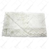 Fata de masa traditionala din bumbac 90&times;45 CM Alb