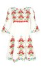 Rochie traditionala dama, 20A1 , marime S, alb, Bumbac