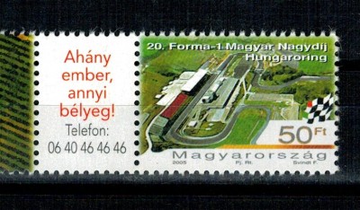 Ungaria 2005 - Hungaroring, Formula 1, cu vinieta, neuzat foto