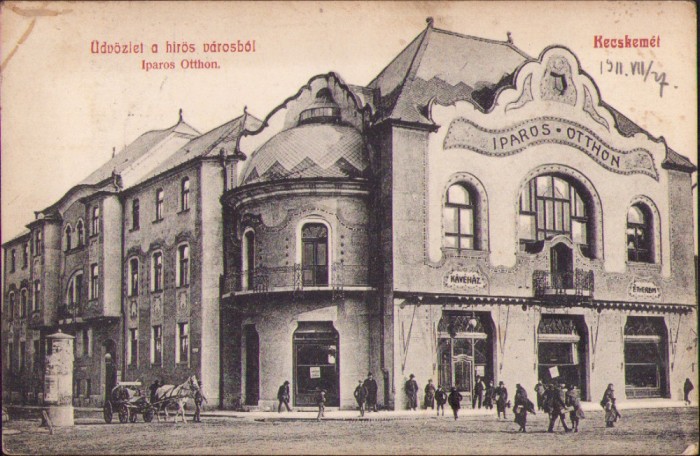 CP627N &Uuml;dv&ouml;zlet a hir&ouml;s v&aacute;rosb&oacute;l Kecskem&eacute;t Iparos Otthon circulată Gherla