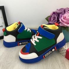 Adidasi inalti imblaniti ghete colorate pt baieti 34 35 cod 0788 foto