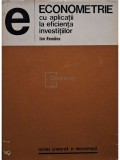 Ion Romanu - Econometrie cu aplicatii la eficienta investitiilor (Editia: 1975)