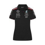 Mercedes AMG Petronas tricou polo de damă Driver black F1 Team 2024 - XL