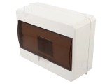 Carcasă pentru aparatură modulară IP30, albă, montare pe perete