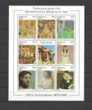 MALDIVES 1996 ARTA PICTURA DIN METROPOLITAN MUSEUM MATHISE PICASSO