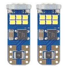 Bec de pozitie tip LED Canbus T10 W2.1x9.5 W5W, 12-24V 2.2W, 18 SMD 2016 , culoare alb , AMIO, set 2 buc AutoDrive ProParts
