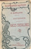 Zootechnie- Races Chevalines (Zootehnie-Rasa cabalina- carte in franceza)- P. Diffloth