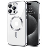 Husa pentru iPhone 16 Pro Max - Techsuit Luxury Crystal MagSafe - Silver