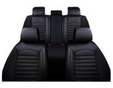 Cumpara ieftin Set Huse Scaune Auto Universale Lux, Piele ecologica, Negru 9buc