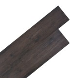 Plăci de pardoseală, stejar gri &icirc;nchis, 5,26 m&sup2;, 2 mm, PVC