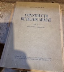 C. V. Sahnovschi - Constructii de Beton Armat Vol I foto