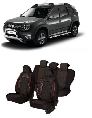 Set huse scaune compatibile Dacia Duster 2010-2017 Piele + Textil (Compatibile cu sistem AIRBAG) foto