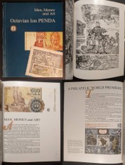 OCTAVIAN PENDA Album rar de Arta OPERA Grafica Gravura Numismatica Medalistica Sculptura Filatelie Ex-Libris-uri Heraldica 30x24cm. Men, Money and Art