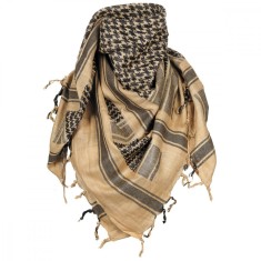 Shemagh negru crem esarfa arab, 115 x 110 cm, 100% bumbac MFH OutsideGear Venture foto