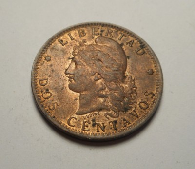 Argentina 2 Centavos 1891 UNC foto