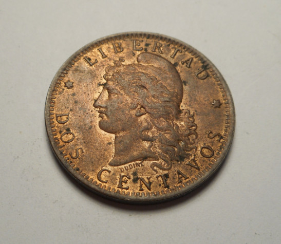 Argentina 2 Centavos 1891 UNC