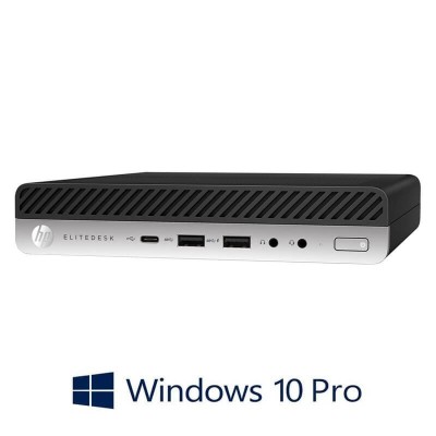 Mini PC HP EliteDesk 800 G3, Quad Core i5-7500, 8GB DDR4, 256GB SSD, Win 10 Pro foto