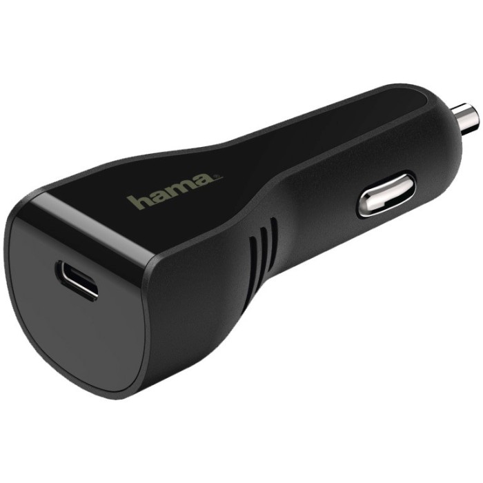 Adaptor incarcare auto USB Hama tip C, Power Delivery PD, 3A, Negru