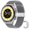 Ceas smartwatch, QW39 by DolphinMC&reg;, inteligent, fitness, sport, rezistent apa, NFC, Alipay unisex, notificari, GPS, ecran 1.39,ECG+PPG apelare Blueto