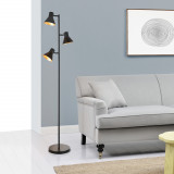 Lampa de podea Pinntorp 3 x E27 max. 60W metal negru [lux.pro] HausGarden Leisure