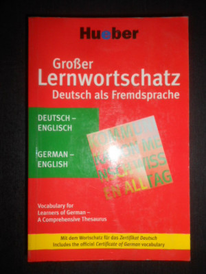 Monika Reimann - Vocabulary for learners of German - A comprehensive Thesaurus foto