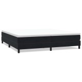 Cumpara ieftin Pat cu arcuri fara saltea negru 200x210 cm catifea