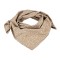 Batic bumbac, imprimeu floral, 65 x 65 cm Bej
