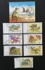 AZERBAYDJAN - DINOZAURI-serie 7 v.+ 1 S/Sh-Obliterata-. AZ 03, Asia, Fauna