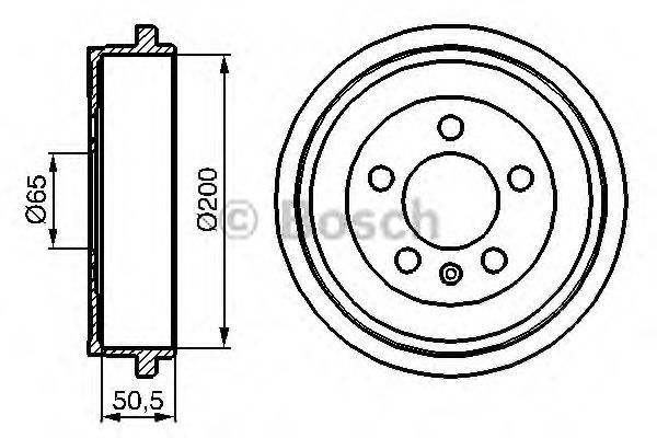 Tambur frana SKODA FABIA II Combi (2007 - 2014) BOSCH 0 986 477 133