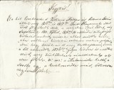 A3786N Act privitor la un teren, limba maghiară, Transilvania, 1836, h&acirc;rtie cu filigran Borgo/Magyar nyelvű jegyz&eacute;s, 1836