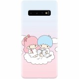 Husa silicon pentru Samsung Galaxy S10, Little Twins On Cloud