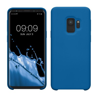Husa kwmobile pentru Samsung Galaxy S9, Silicon, Albastru, 44182.228 foto