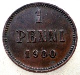 7.224 FINLANDA NIKOLAI II 1 PENNI 1900