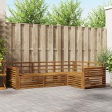 vidaXL Set de canapele de exterior 4 pcs natural Lemn Solid de Acacia 3373384