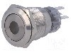 Intrerupator anti-vandalism, ON-(ON), &Oslash;19mm, ONPOW - LAS1-AGQ-11D/Y/12V
