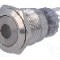 Intrerupator anti-vandalism, ON-(ON), &Oslash;19mm, ONPOW - LAS1-AGQ-11D/Y/12V