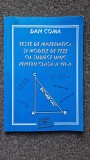 TESTE DE MATEMATICA SI MODELE DE TEZE CU SUBIECT UNIC CLASA VII - Dan Coma