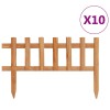 VidaXL Borduri de gazon,10 buc., 4,4 m, lemn de brad 314844