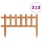 vidaXL Borduri de gazon,10 buc., 4,4 m, lemn de brad 314844